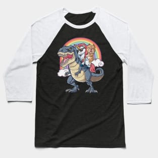 Pitbull Unicorn Ride T-rex Funny T-shirt For Lover Baseball T-Shirt